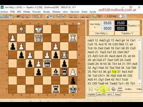 Topalov veselin  and van wely  0 1    558