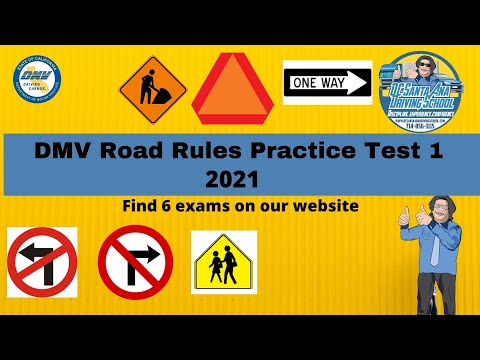 DMV road rule practice test