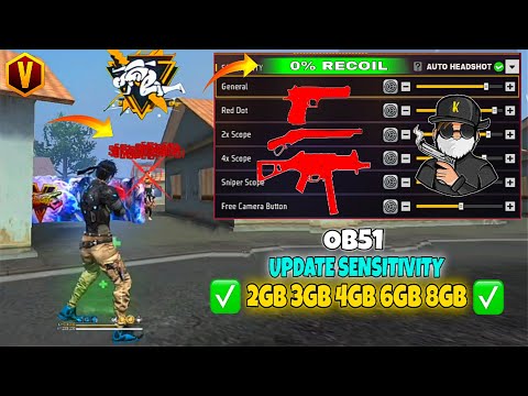 Free Fire Headshot Setting After Ob51 Update 2025⚡Best Sensitivity Settings ⚙️| Sensitivity Setting 