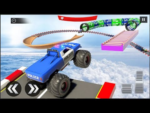 Mega Ramp Car Stunts - Police Monster Truck Games: Android Games