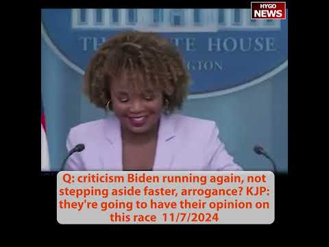 Q: Does Biden believe won if he stayed in this race? criticism not stepping aside faster, arrogance?