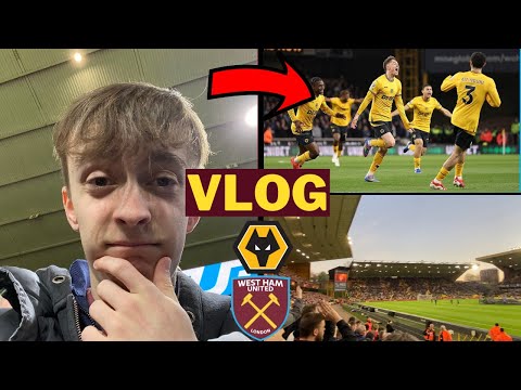 *PATHETIC PERFORMANCE FROM POTTER’S MEN!* Wolves 1-0 West Ham Matchday Vlog | Premier League