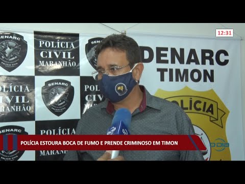Polícia estoura boca de fumo e prende criminoso em Timon 18 03 2021