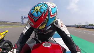 ducati supersport crash on Chang inter