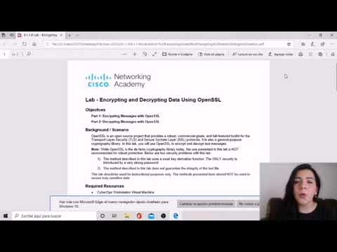 9.1.1.6 Lab- Encrypting and Decrypting Data Using OpenSSL