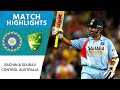 India Vs Australia Sachin And Sourav Solid Batting Control Australia Symonds Century Leads