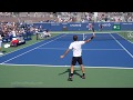Roger Federer v. Dominic Thiem, 2019 US Open practice, 4K