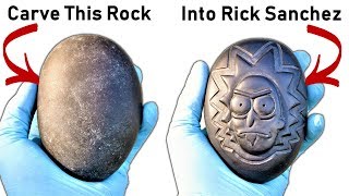 I Carve Rick Sanchez into a Rock! (New T-shirts and other shenanigans)