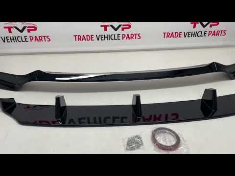 Fits BMW X6 G06 2019-2022 Front Lip Splitter Spoiler Black Series Knight Style Gloss Black video