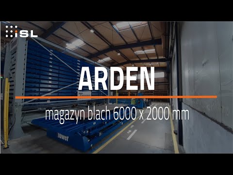 ISL: ARDEN - automatyczny magazyn blach 6000x2000 mm w branży maszyn budowlanych