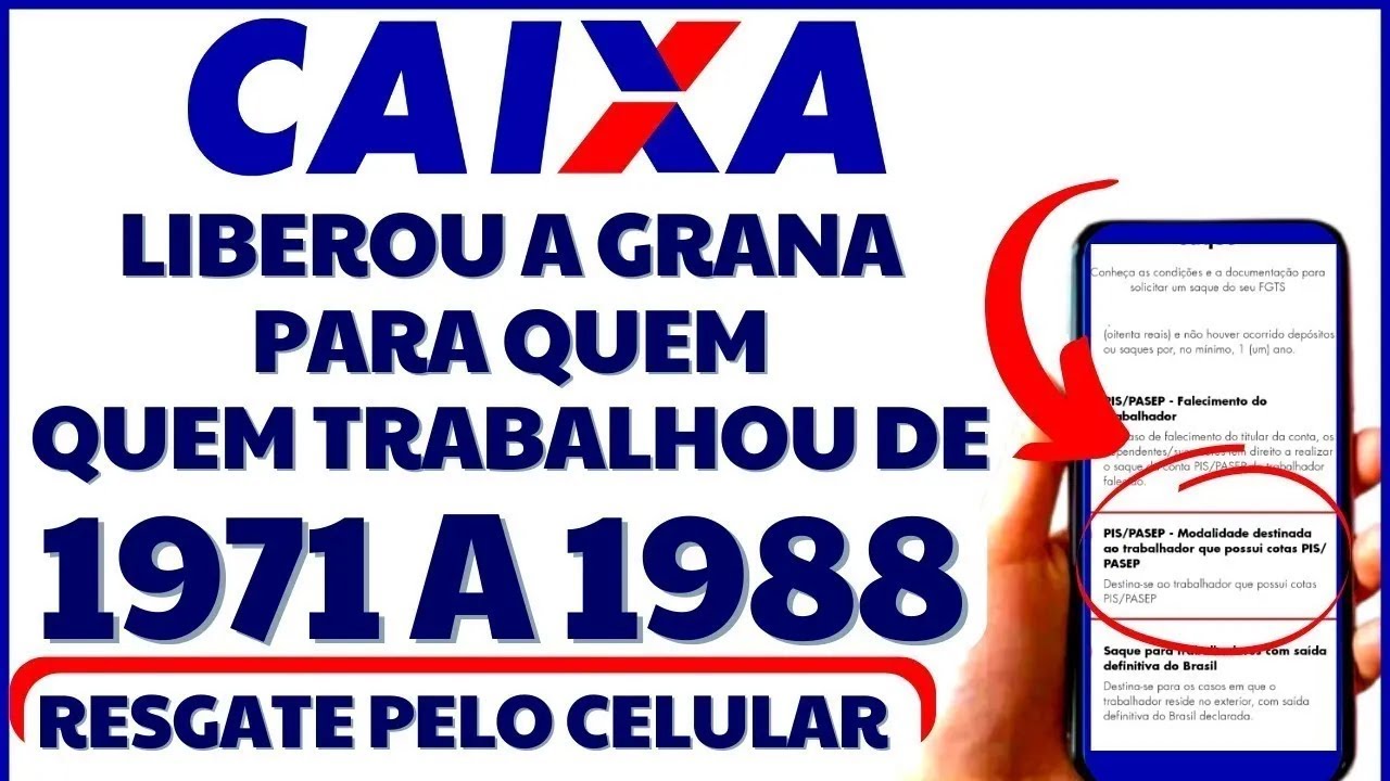 CAIXA ECONÔMICA ORIENTA COMO FAZER SAQUE EM 2024 PRA QUEM TRABALHOU DE 1971 A 1988! PIS/PASEP