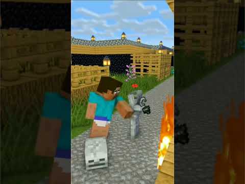Minecraft On 1000 PING ( Zombies attack villagers) Minecraft Animation #shorts