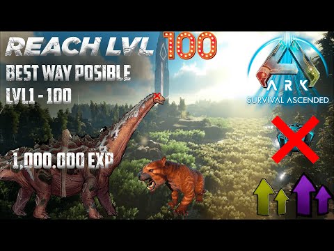 Best Way to Reach lvl 100 Fast in the New ARK ASA (ARK SURVIVAL ASCENDED)