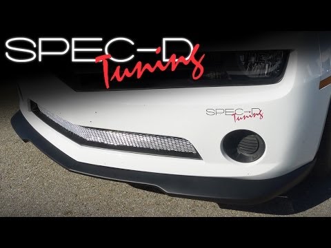SPECDTUNING INSTALLATION VIDEO: 2010 - 2012 CHEVY CAMARO RS FRONT LOWER GRILLE