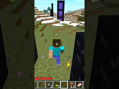 Unbelievable! Nether portal and saddle in one click?! 😱