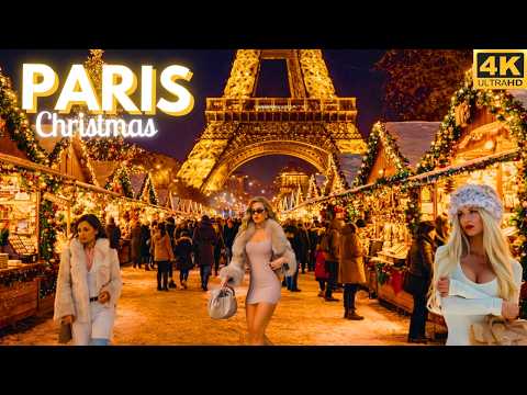 19 December 2025 – Christmas Walking Tour lights Paris 2025 | 4K HDR Paris Walk