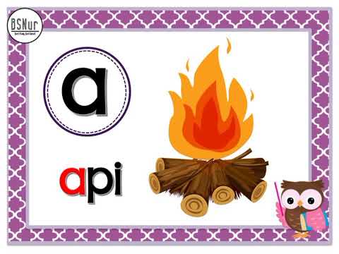 JOM BELAJAR - HURUF VOKAL (Perkataan Huruf Vokal 'A')