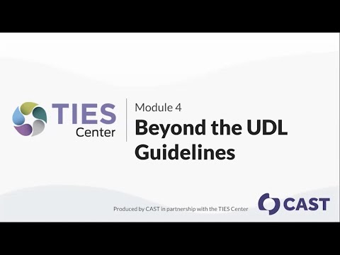 Design for Each and Every Learner: Universal Design for Learning Modules | Module 4 | Institute on Community Integration Publications