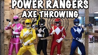 Power Rangers Axe Throwing