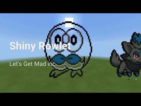 Shiny Rowlet Pixel Art Timelapse