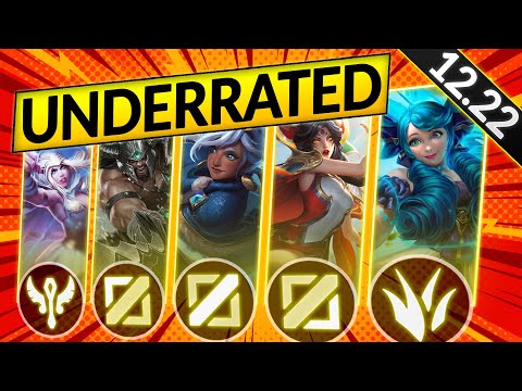 10 SECRETLY OVERPOWERED Champions of ALL ROLES for PATCH 12.22 - LoL Tier List Guide
