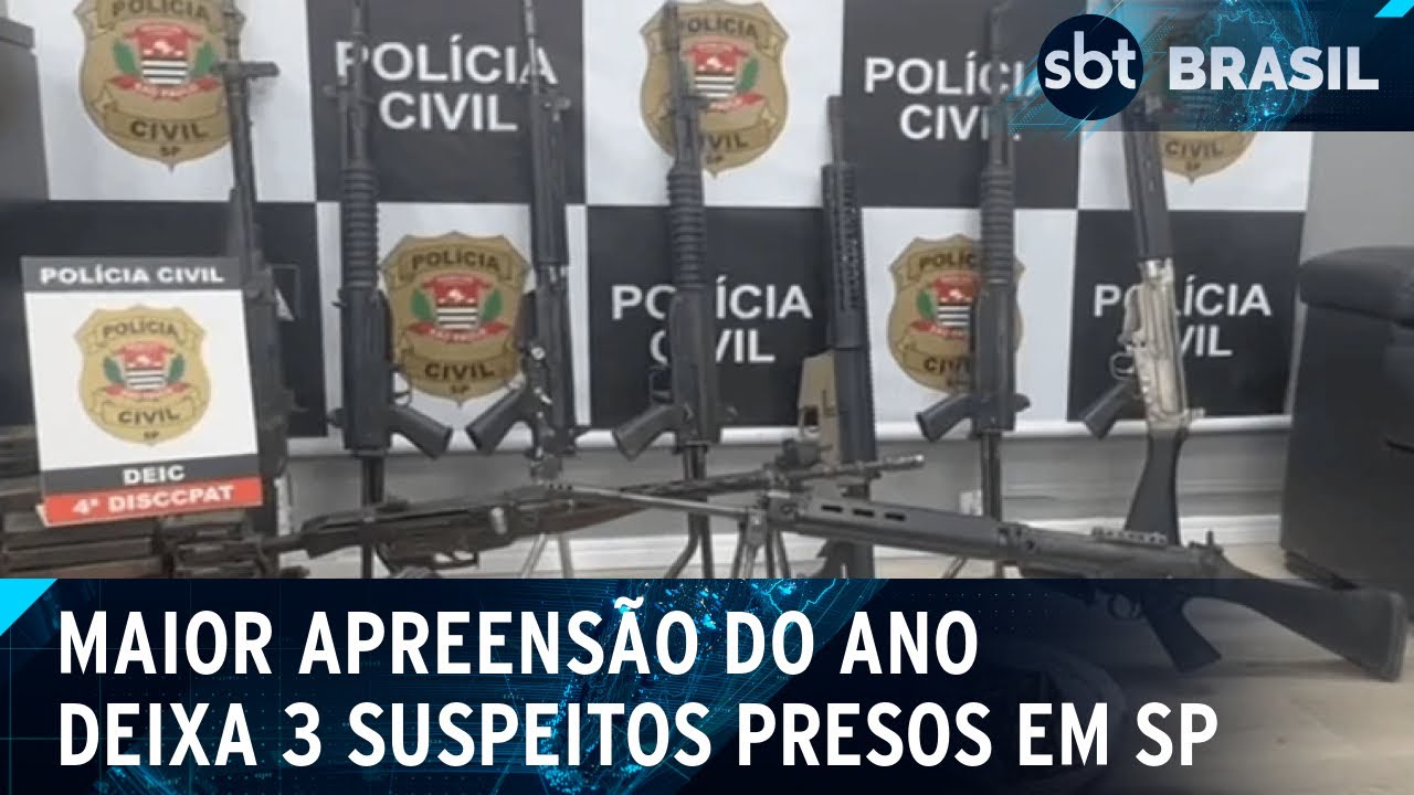 Polícia Civil de SP prende 3 suspeitos com 1,5 tonelada de drogas | SBT Brasil (07/10/24)