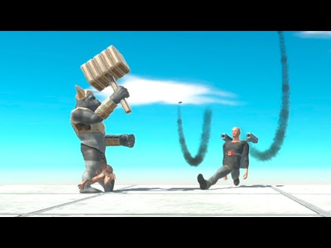 GIANT GHOR HUMMER & ROCKY vs EVERY UNIT   Animal Revolt Battle Simulator