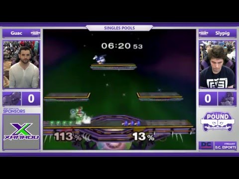 *Pound* 2016 - Melee Pools - Guac (Samus) vs. Slypig (Falco)
