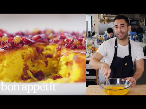 Andy Makes the Crispiest Saffron Rice Cake | From the Test Kitchen | Bon Appétit