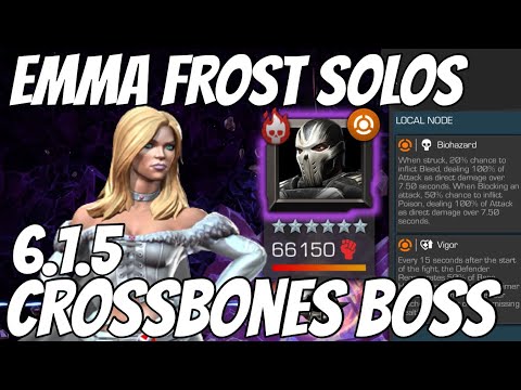 Emma Frost DESTROYS 6.1 Crossbones Boss - Solo!