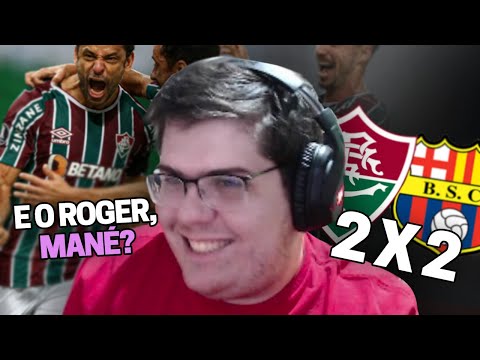 CASIMIRO REAGE AOS GOLS DE FLUMINENSE 2X2 BARCELONA - EQU (NARRADOS PELO LFF) | Cortes do Casimito