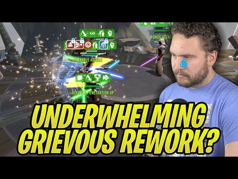 Grievous + Separatist Rework Super Underwhelming? 3 Star Droideka Testing! | Galaxy of Heroes