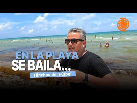 ¡Nolo en las playas de Miami, esperando el comienzo del Mundial!