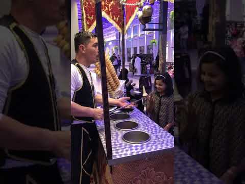 Funny Turkish Ice cream man tricks in Behrain