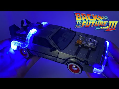 Back To The Future III Time Machine DELOREAN Light Up JADA Vehicle Review