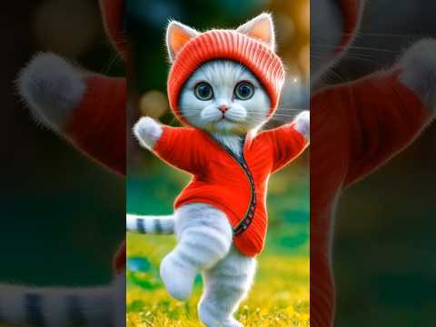 Funny Cat Dance !! #cat #catt #kitten#cute #dancingcat #funny #animals#youtubecartoon #cartoon