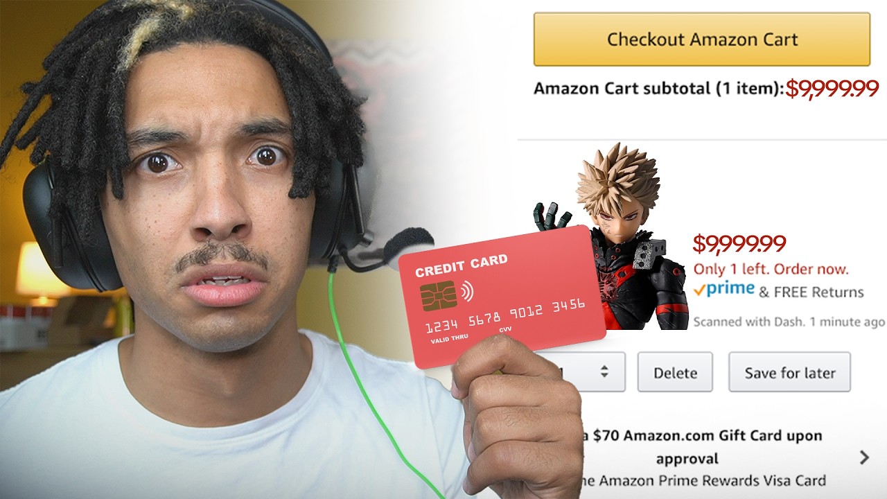 LETTING YOU CONTROL MY CREDIT CARD ☆BUYING ANYTHING MY CHAT SAYS ON AMAZON  ☆ REACTS ☆ TADC