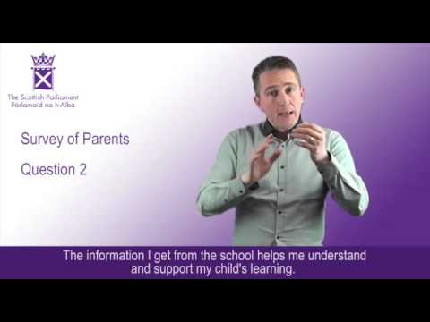 Education and Culture Committee Survey of Parents: Question 2 (BSL)