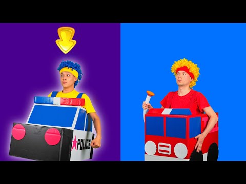 Police Car & Fire Truck | D Billions Kids Songs