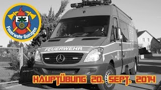 preview picture of video 'Feuerwehr Gunzgen - Hauptübung 2014'