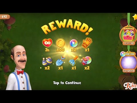 Game Gardenscapes level 7293 - 7300 ❤️ Gameplay Well Done