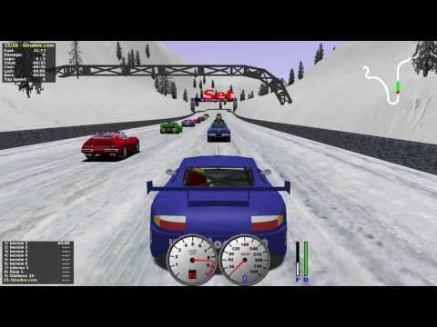 TORCS gameplay car2-trb1 versus all on Road Tracks - Kumbharli-mountain-snow
