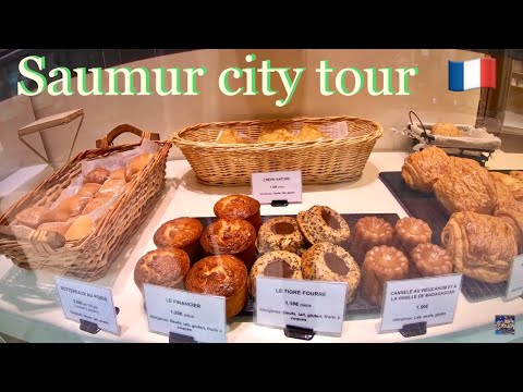 Saumur city tour  🇫🇷   Pays de la Loire , France  [4K]
