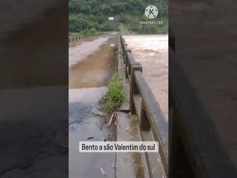 ponte santa barbara, santa Tereza, Rio grande do sul também caiu #brasil #viral