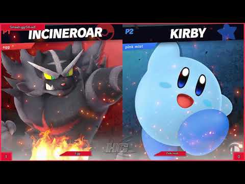 Smash Academy 8 LR1 Bo3 Egg Incineroar vs Pink mist Kirby