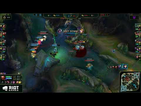FPX vs IG close Baron teamfight Game 2 - Worlds 2019