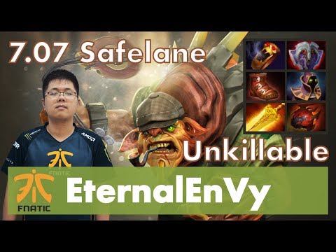 EternalEnVy Bristleback Safelane | Dominated Lane | 7.07 Update Patch Dota 2 Gameplay Pro MMR