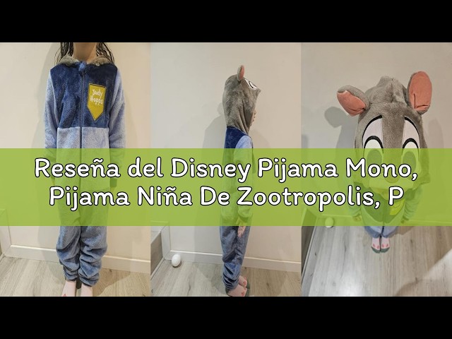 Vídeo relacionado con Disney Pijama Mono, Pijama Niña De Zootropolis, Pijamas Niños De Judy Hopps, Pijamas Polares para Niñas, Azul 8-9 años