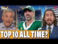 Nick Wright Colin Cowherd DEBATE Is Aaron Rodgers Top 10 QB EVER THE HERD NFL