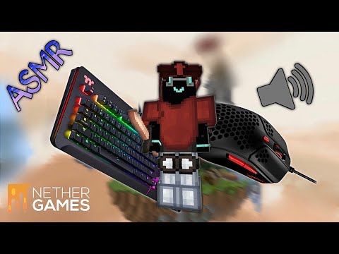 Nethergames bedwars ASMR with keyboard & mouse clicks!